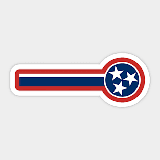 Tennessee State Flag - Three Stars Sticker